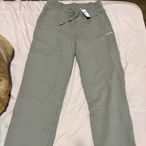 Aritzia Perfect Banded Sweatpants - Turner Taupe